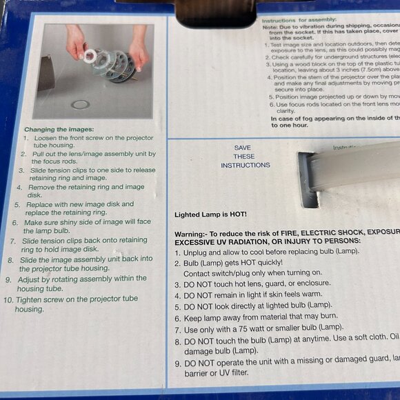 Trim A Home All Year Round Outdoor Light Projector 29 Image Holidays Seasons - Picture 10 of 16